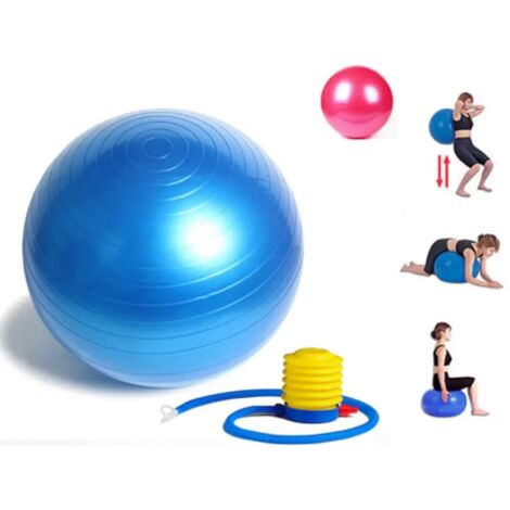 TrAdE Shop Traesio - Gymball Palla Per Esercizi Addominali Yoga Pilates Fitness Palestra Diam. 65cm - (1/3)