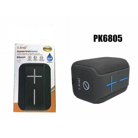 TRADE SHOP - Speaker Cassa Bluetooth Portatile Impermeabile Usb Radio Fm Tf Linq Pk6805 -