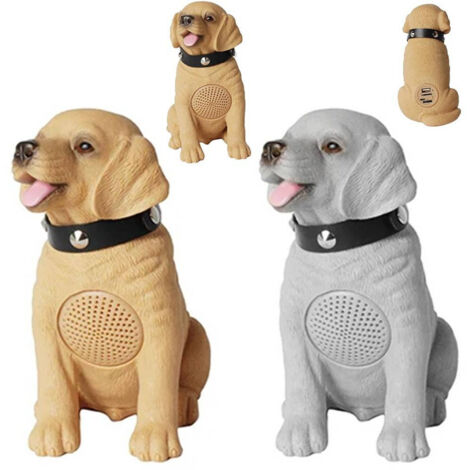 TRADE SHOP - Altoparlante Bluetooth Wireless A Forma Di Cane Speacker Radio Stereo Portatile -