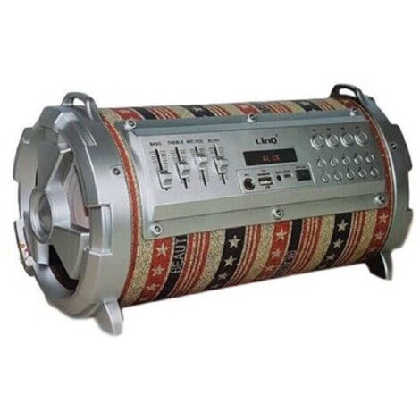 TRADE SHOP - Cassa Speaker Altoparlante Mixer Bluetooth Portatile Radio Fm Tf Card Usb 8w Kts-987 -