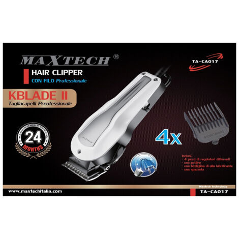 TRADE SHOP - Taglia Capelli Barba Maxtech Per Uomo Professionale Rasoio Elettrico Ta-ca017 -