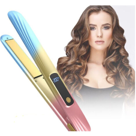 TRADE SHOP - Piastra Per Capelli In Ceramica Professionale 2in1 Q-m125 Portatile Display Lcd -
