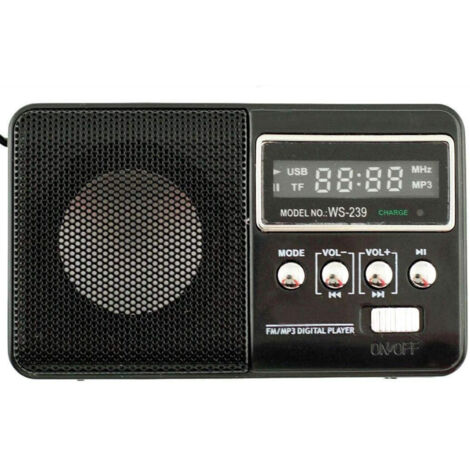 TRADE SHOP - Speaker Wireless Bluetooth Ricaricabile Altoparlante Radio Fm Portatile Q-y7000 -