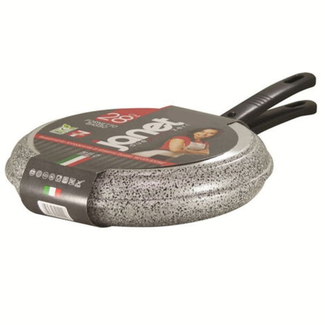 TrAdE Shop Traesio - Padella Fornetto Basso Antiaderente ø28cm 7 Strati Pfoa Free Con Manici Estraibili 037852m - (1/5)