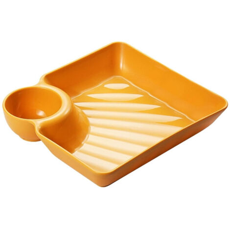 TrAdE Shop Traesio - Set 8pz Piatto Da Portata Multifunzione Per Salse Ciotola Immersione Per Snack Feste - (1/5)