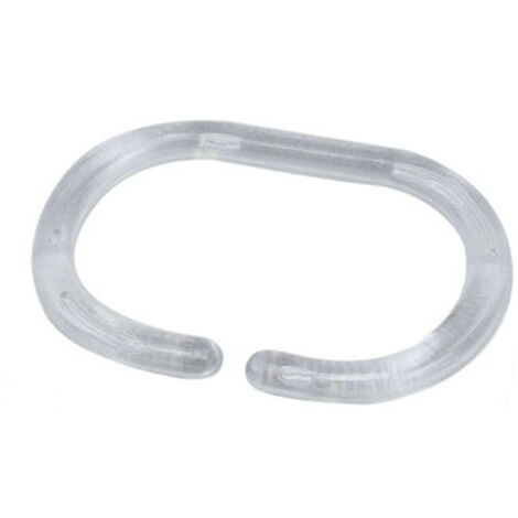 Spirella Set Di 12 Anelli Per Tenda Da Doccia, Trasparenti, In Plastica, Misura Standard, Pratici Ed Eleganti - 5