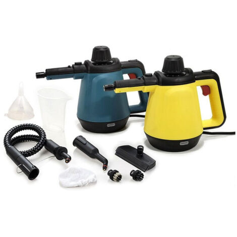TrAdE Shop Traesio - Pulitore A Vapore 9 In 1 1200 Watt Pulisce Sgrassa Sterilizza Con 9 Accessori Pulizia -