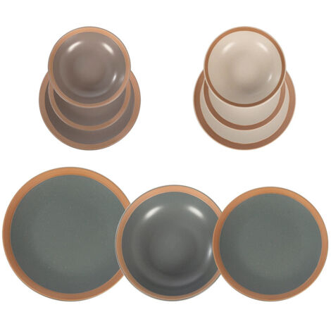 H&H servizio tavola sicily in stoneware