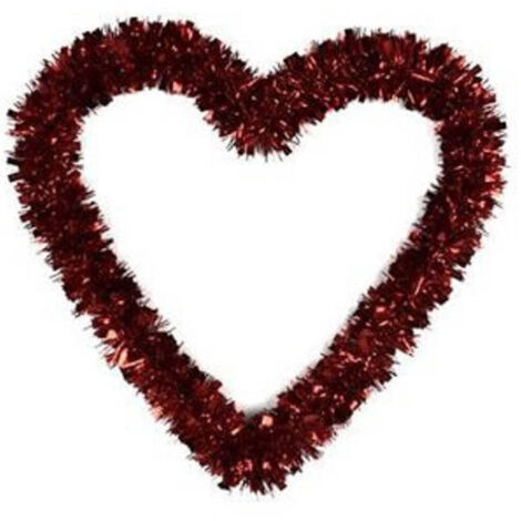 TRADE SHOP - Ghirlanda A Forma Di Cuore Rosso Decorazione San Valentino Matrimoni Anniversari -