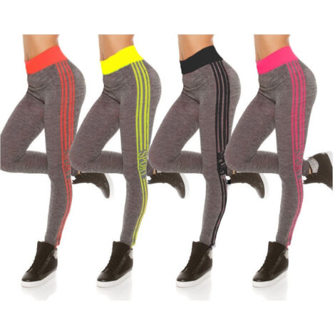 TRADE SHOP - Leggings Da Donna Modellanti Unica Taglia Da 40 A 48 Da Sport E Palestra F3802 - (1/5)