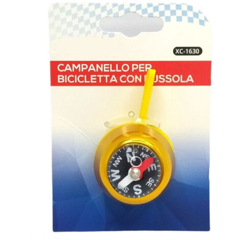 TRADE SHOP - Campanello Per Bicicletta Bici Con Bussola Per Manubrio Vari Colori Xc-1630 - (1/3)
