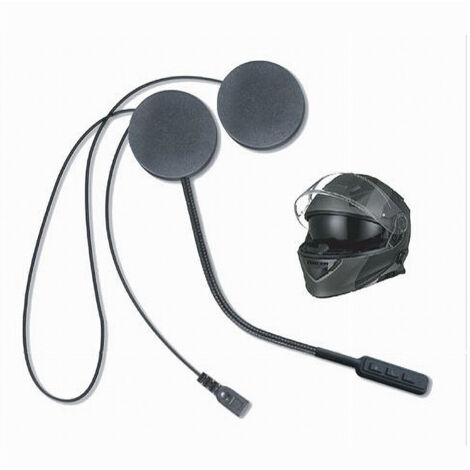 TRADE SHOP - Interfono Ricaricabile Auricolare Casco Bluetooth Moto Scooter Cuffie Au-bt012 -