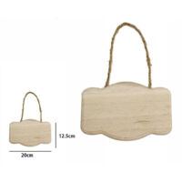 TRADE SHOP - Decorazione In Legno Naturale 20 X 12.5 Cm Da Appendere Con Corda Insegna 53610a -