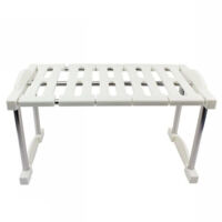 TRADE SHOP - Mensola Sovrapponibile Salvaspazio Impilabile Organizer Cucina Armadio Mobili 20 -