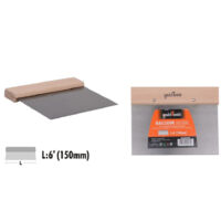 TRADE SHOP - Spatola Raschietto In Acciaio Impugnatura In Legno 6″ 150 Mm Ferramenta 90469 -