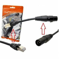 TRADE SHOP - Cavo Adattatore Audio Da Xlr Maschio A Rj45 Maschio Lan Per Dj Da 15 Cm Kl-9237 -