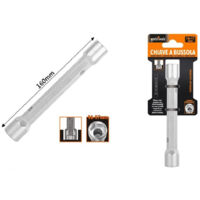 TRADE SHOP - Chiave A Bussola Tubo Esagonale Da 160 Mm Doppie Bocche Esagonali 16-17 Mm 97552 -