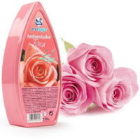 TRADE SHOP - Set 12 Deodoranti Gel Profumo Ambiente Assorbi Odori Fragranza Rosa -