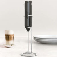 TRADE SHOP - Frullino Montalatte Schiumalatte Schiumino Per Cappuccino Caffè Latte A Batteria -