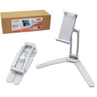 TRADE SHOP - Staffa Supporto 2 In 1 Da Tavolo In Alluminio Per Smartphone Tablet Casa J3222 -