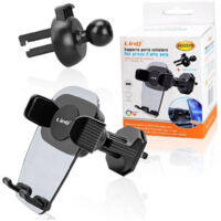 TRADE SHOP - Supporto Auto Montaggio Presa Aria Condizionata + Clip A Molla Smartphone Hd2579 -