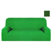 TRADE SHOP - Copri Divano 2 Posti Verde Estendibile Da 110 A 150 Cm Tessuto Elasticizzato -
