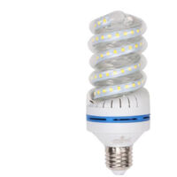 TRADE SHOP - Lampadina Led E27 30w 2850lm Tortiglione Vortice Spirale Luce Naturale Calda Fredda - -Bianco Caldo -