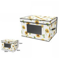 TRADE SHOP - Box Scatola Salvaspazio Armadio Contenitore Porta Oggetti Organizer 30x30x16 -