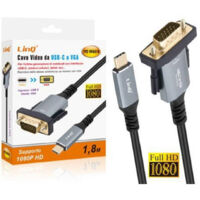 TRADE SHOP - Cavo Video Adattatore Da Type-c A Vga Ad Alta Definizione 1080p 1,8mt Tpc-vvga18 -
