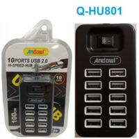 TRADE SHOP - Hub Usb 2.0 Alta Velocità Estensore A 10 Porte Usb Computer Cavo 100cm Q-hu801 -