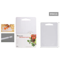 TRADE SHOP - Tagliere In Plastica Con Canale Scanalatura 44x29x0.8cm Per Verdure Frutta 99411 -