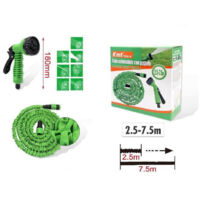 TRADE SHOP - Tubo Estensibile Giardino Con Pistola 2.5-7.5 Mt Per Irrigazione Piante 9369408 -
