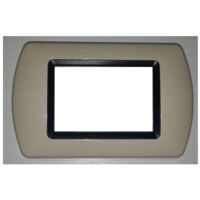 TRADE SHOP - Placchette Placche In Abs Compatibili Per Serie Living International Placca - Cappuccino -3 fori -