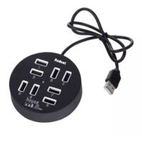 TRADE SHOP - Hub Usb 2.0 Hi-speed 8 Porte Con Cavo Da 60 Cm Con Connessione Usb-a Q-hu800 -