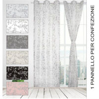 TRADE SHOP - Tenda Eufrasia Pannello Singolo Con 6 Borchie Porta Finestra Bastone 140x280 Cm -