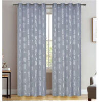 TRADE SHOP - Tenda Zabty Cuori Pannello Singolo 8 Borchie Porta Finestra Bastone 140x280 Cm -