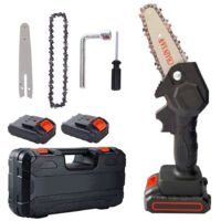 TRADE SHOP - Motosega Elettrica 48v Con Doppia Batteria Motosega Elettrica 6'' Per Tagliarami -