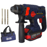 TRADE SHOP - Trapano Scalpellatore A Batteria Martello Demolitore Sds Plus 4ah 21v 89862 -