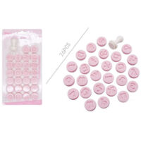 TRADE SHOP - Set 26 Stampi Forma Lettere Minuscole Per Dolci Pasta Biscotti Pasticceria 99024 -