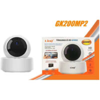 TRADE SHOP - Videocamera Telecamera Di Rete Wireless Wifi Ip 1080p Hd 360° Infrarossi Gk200mp2 -