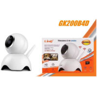 TRADE SHOP - Videocamera Telecamera Di Rete Wireless Wifi 1080p Doppia Antenna Hd Gk200b4d -