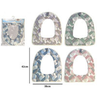 TRADE SHOP - Cuscino Copri Water Seduta Copertura Morbida Wc Fantasia Astratta Colorata 87203 - 3,5
