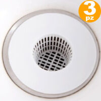 TRADE SHOP - Filtro Colino Tappo Per Scarico Lavello Bagno Bidet Vasca Doccia Blocca Capelli -