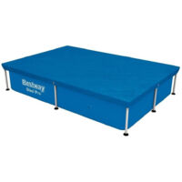TRADE SHOP - Telo Di Copertura Rettangolare Per Piscina 221x150 Cm Steel Pro Protezione 58103 -