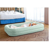 TRADE SHOP - Materassino Gonfiabile Baby Con Pompa Manuale Pvc 107x168x25cm Per Bambini 66810 -