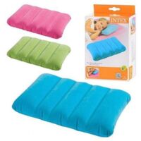 TRADE SHOP - Cuscino Kids Gonfiabile Floccato Accessori Campeggio 43x28x9cm Vari Colori 68676 -