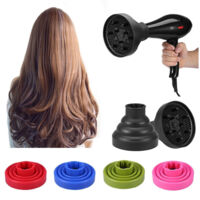 TRADE SHOP - Diffusore Universale Per Phon Asciugacapelli In Silicone Da Viaggio Pieghevole -