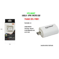 TRADE SHOP - Pennetta Otg Smart Tastiere Stampanti Adattatore Pc Smartphone Lettore Card Usb Maxtech Otg-m001 -