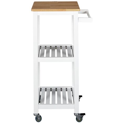 Home Deco Factory HD7102 Desserte à roulettes, Rangement Nomade Cuisine