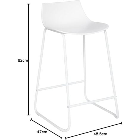 Stool Altura Isla Otac Pp White Atmosphera